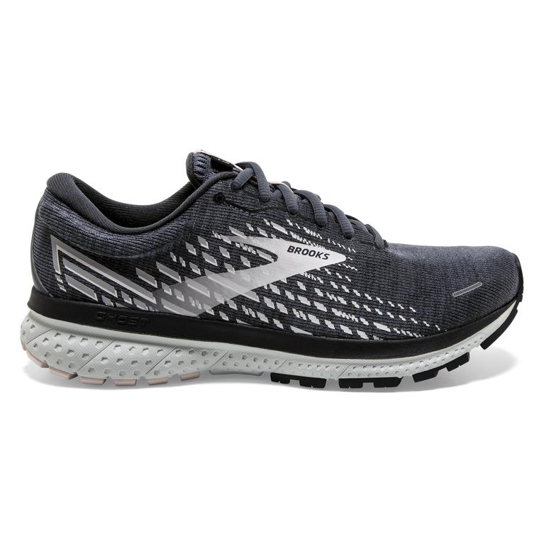 Brooks Ghost 13 Women's Road Running Shoes - Ombre grey/Black/Primrose (42186-EOVP)